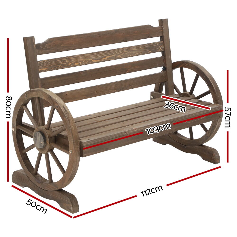 Outdoor Garden Bench Wooden 2 Seat Wagon Chair Patio Furniture Teak Price