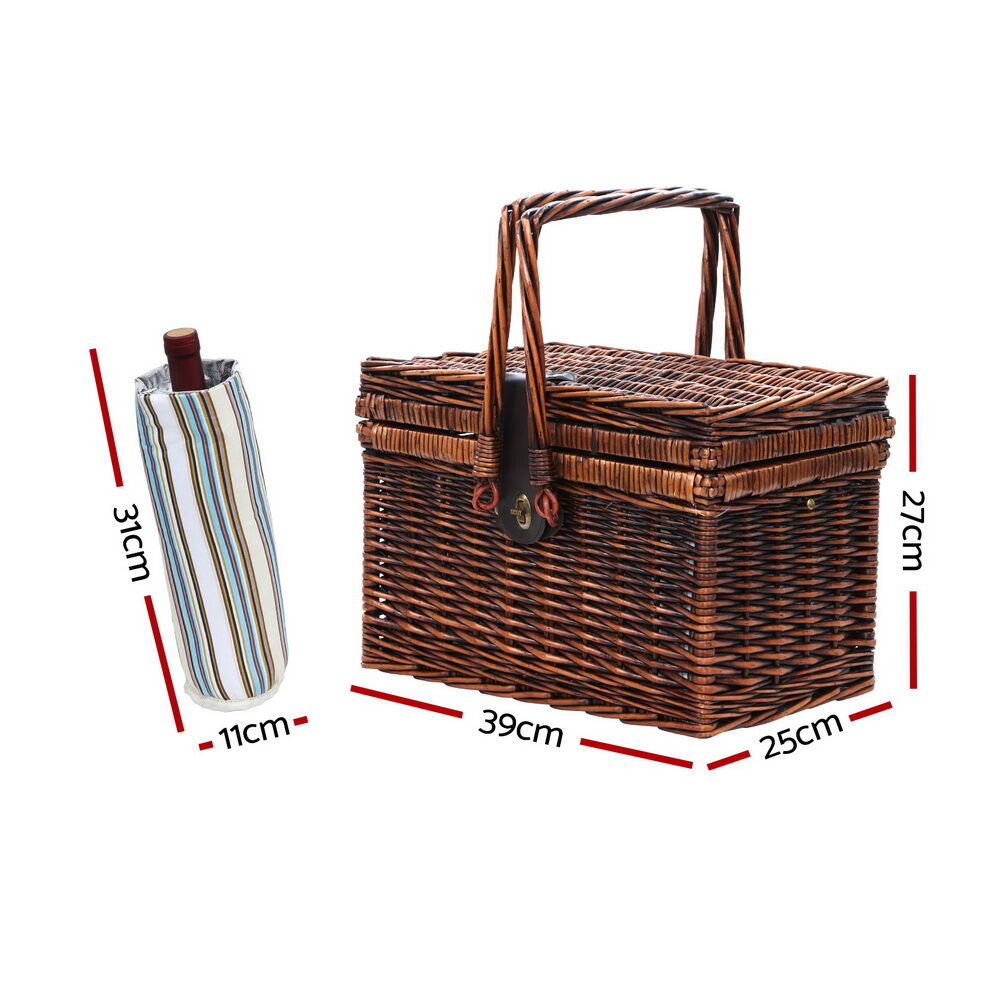4 Person Picnic Basket Set Folding Insulated bag Price