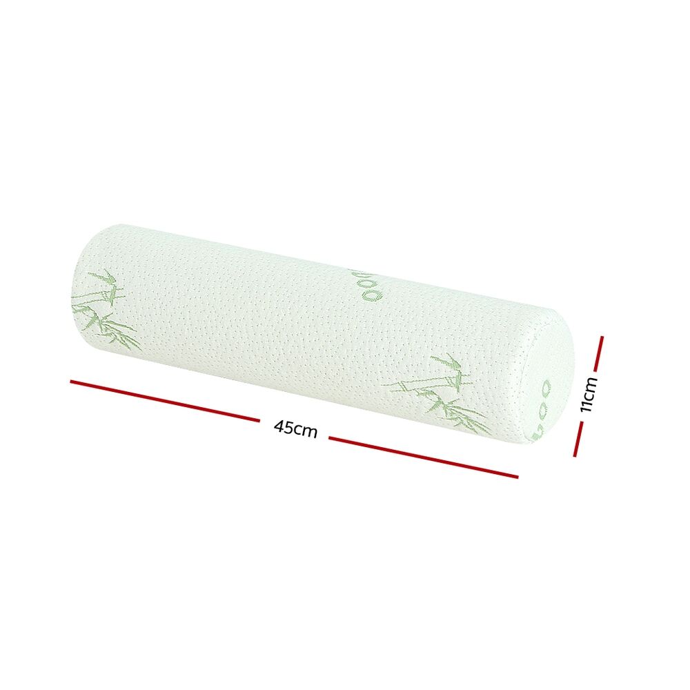 Memory Foam Neck Roll Pillow Bamboo Cover Price