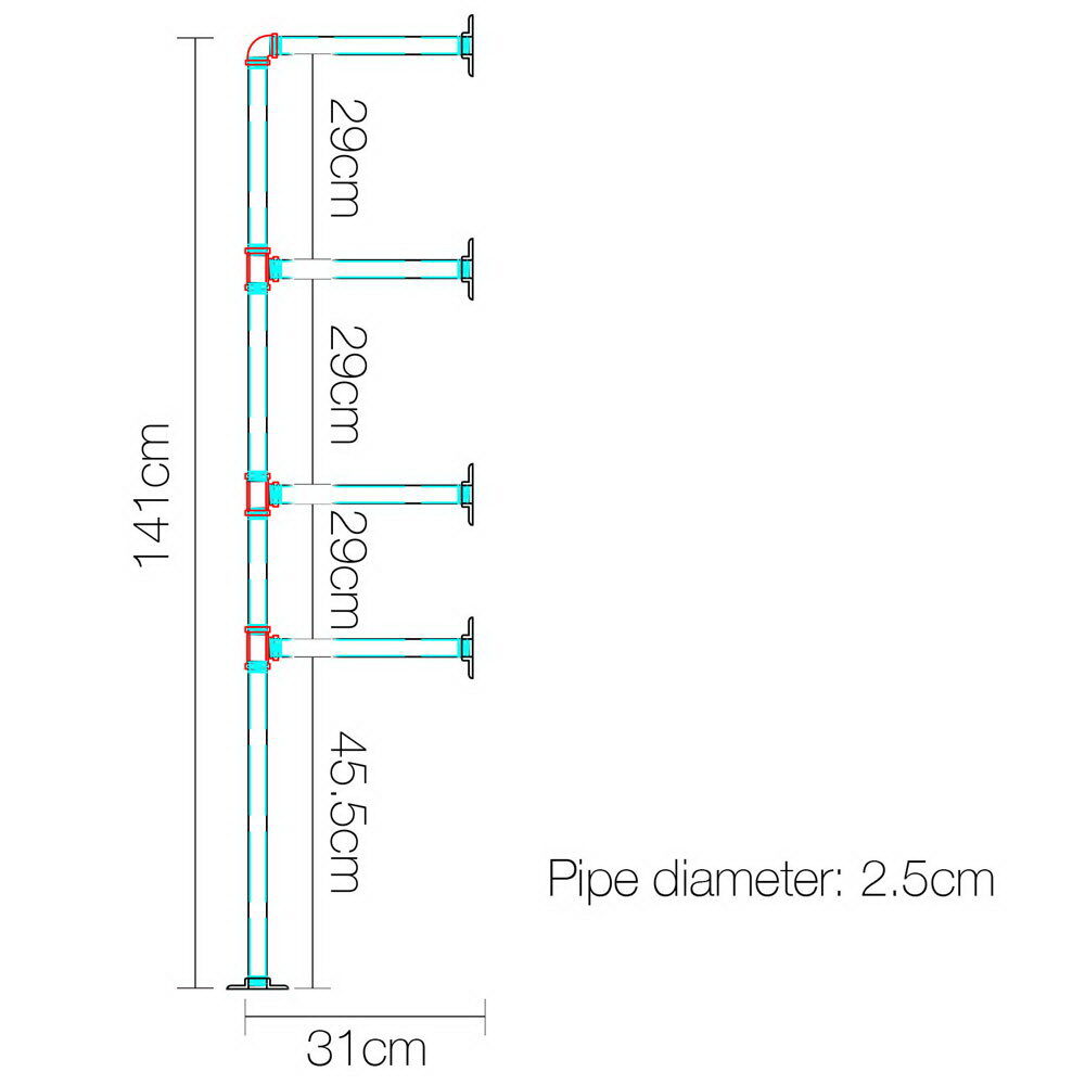 Floating DIY Pipe Shelf Metal Brackets Set of 2 Price