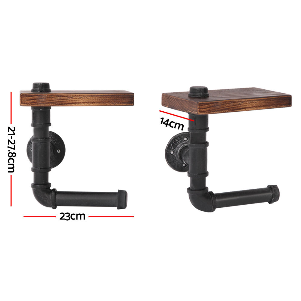 Floating DIY Pipe Shelf Toilet Paper Holder Price