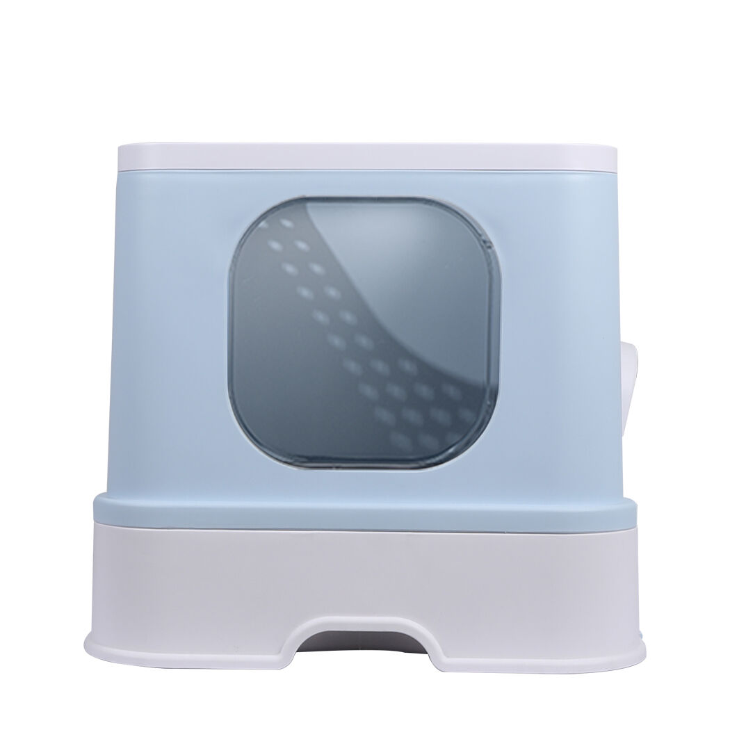 Cat Litter Box Fully Enclosed Kitty Blue Price