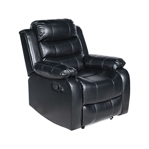 Chelsea Recliner 1R Black Pu Leather Price