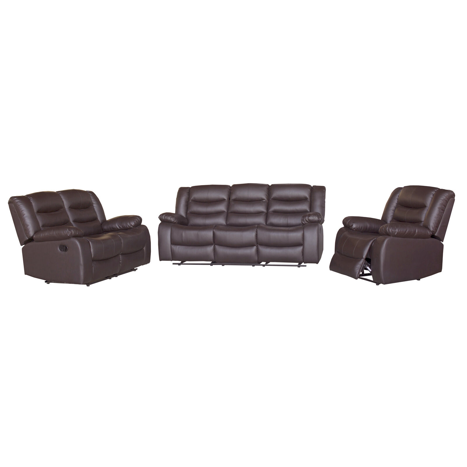 Fantasy Recliner PU Leather 3R+2R+1R Brown Price