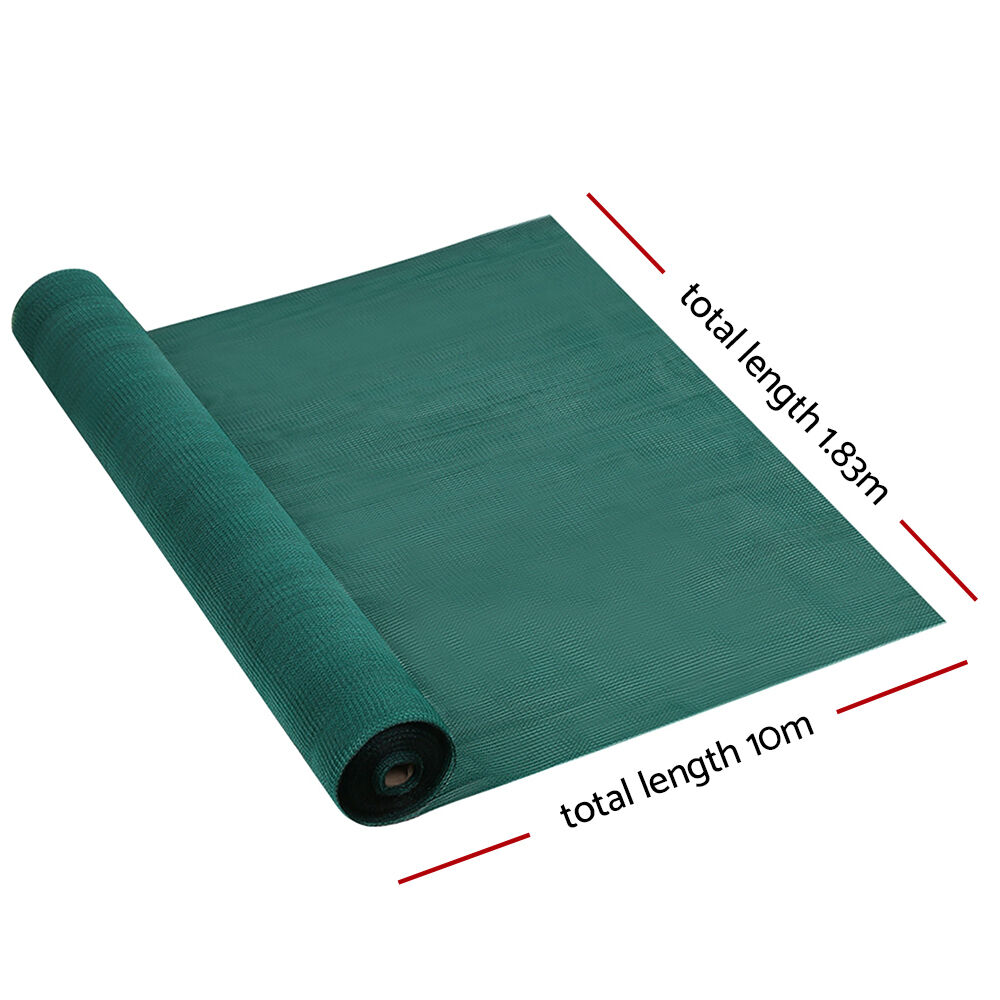 Instahut 30% Shade Cloth 1.83x10m Shadecloth Wide Heavy Duty Green Price