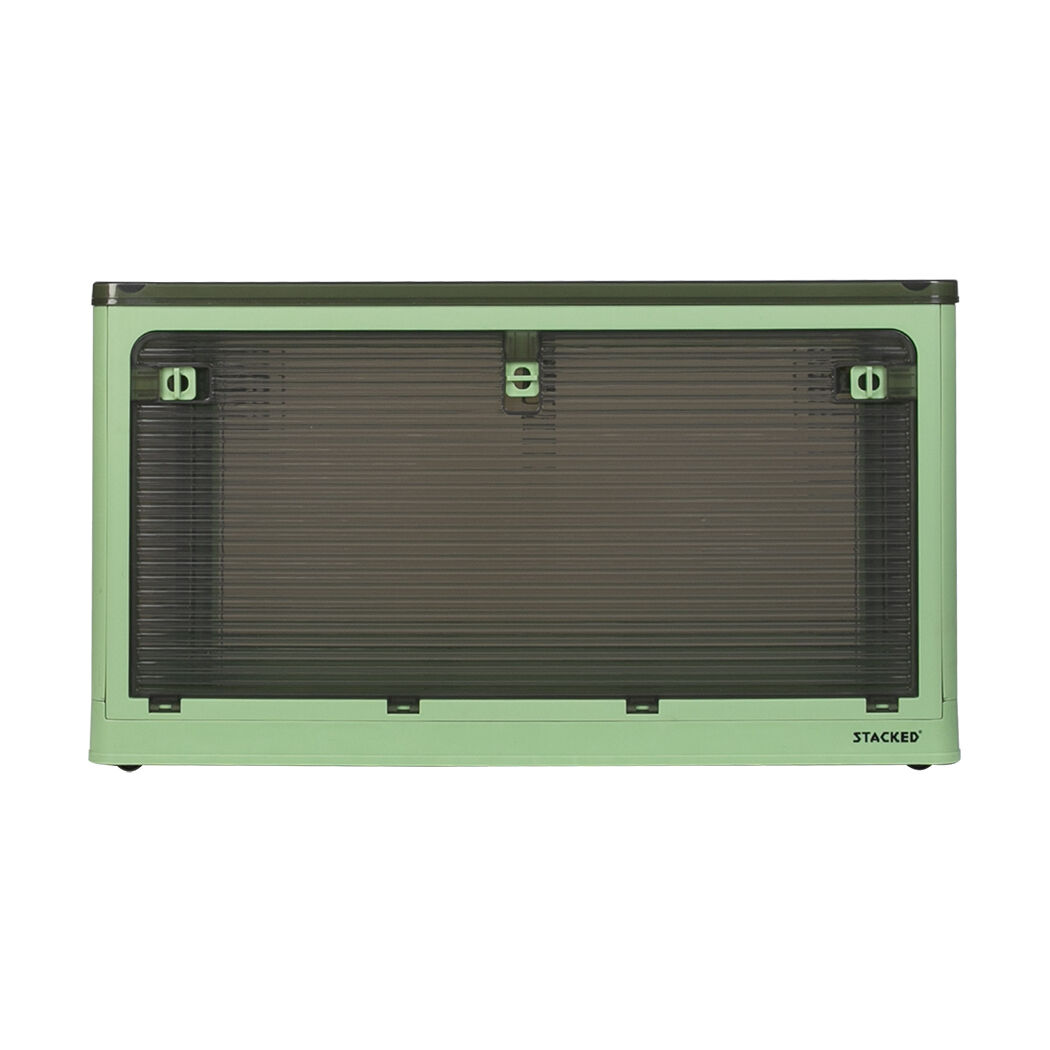 Storage Box Plastic Stackable Container L Green Large Price