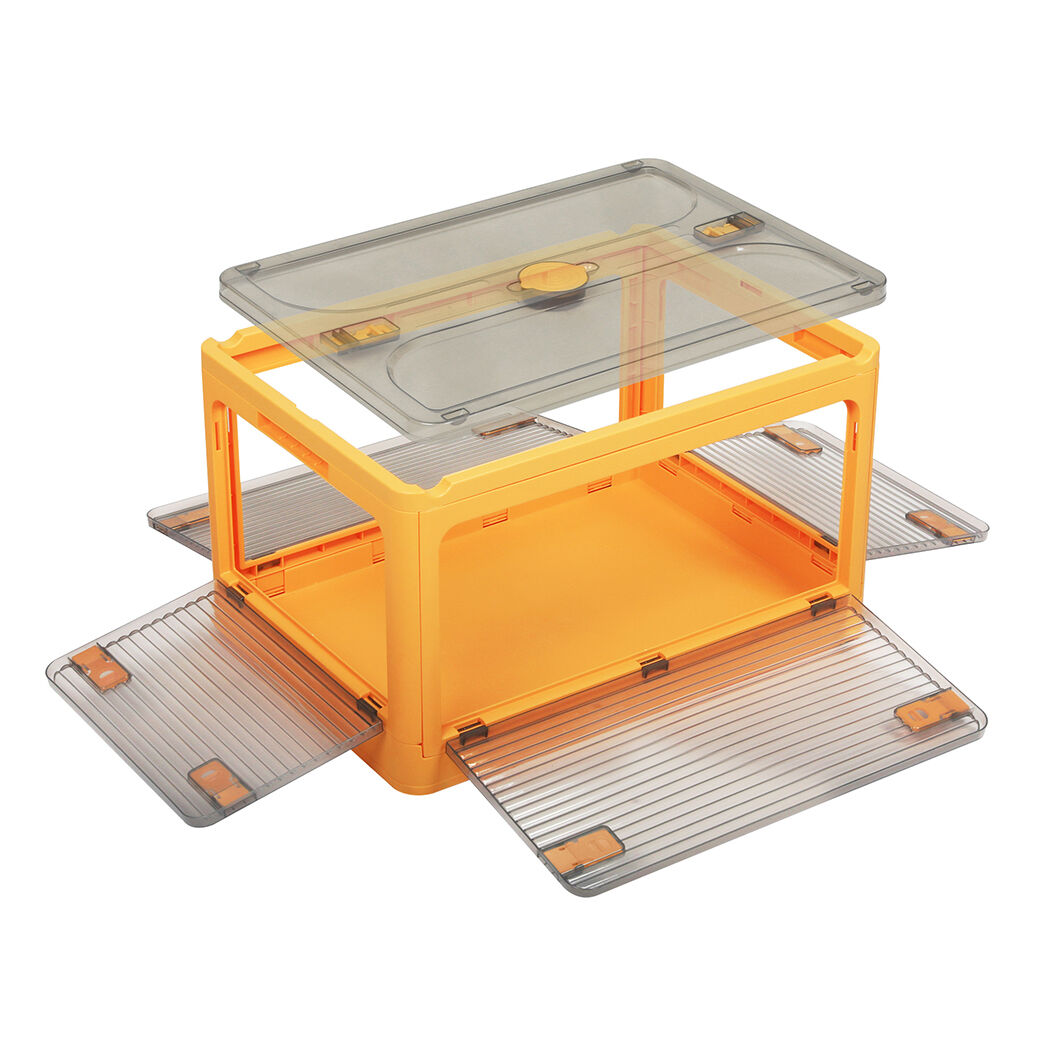 Storage Containers with Lid Clothes S Orange Small Price