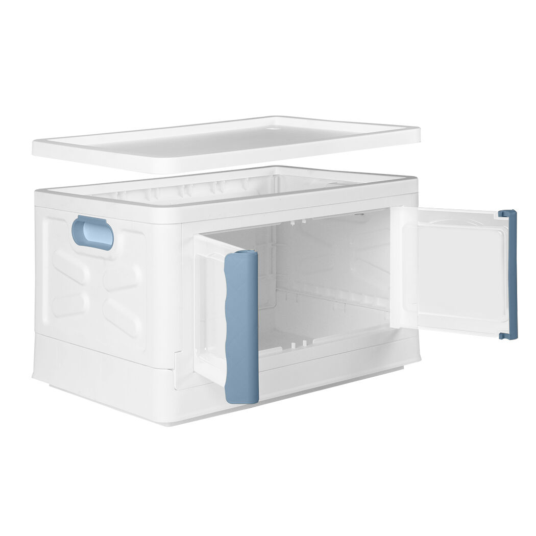 Storage Box Stackable Container 45L Blue Price