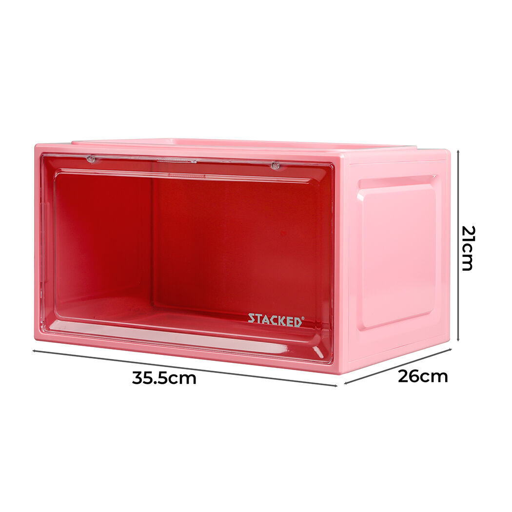Sneaker Display Case Stackable Pink Price