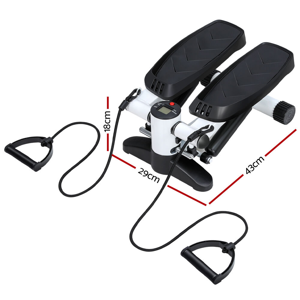 Everfit Mini Stepper with Resistance Rope Aerobic Trainer 150KG White Price