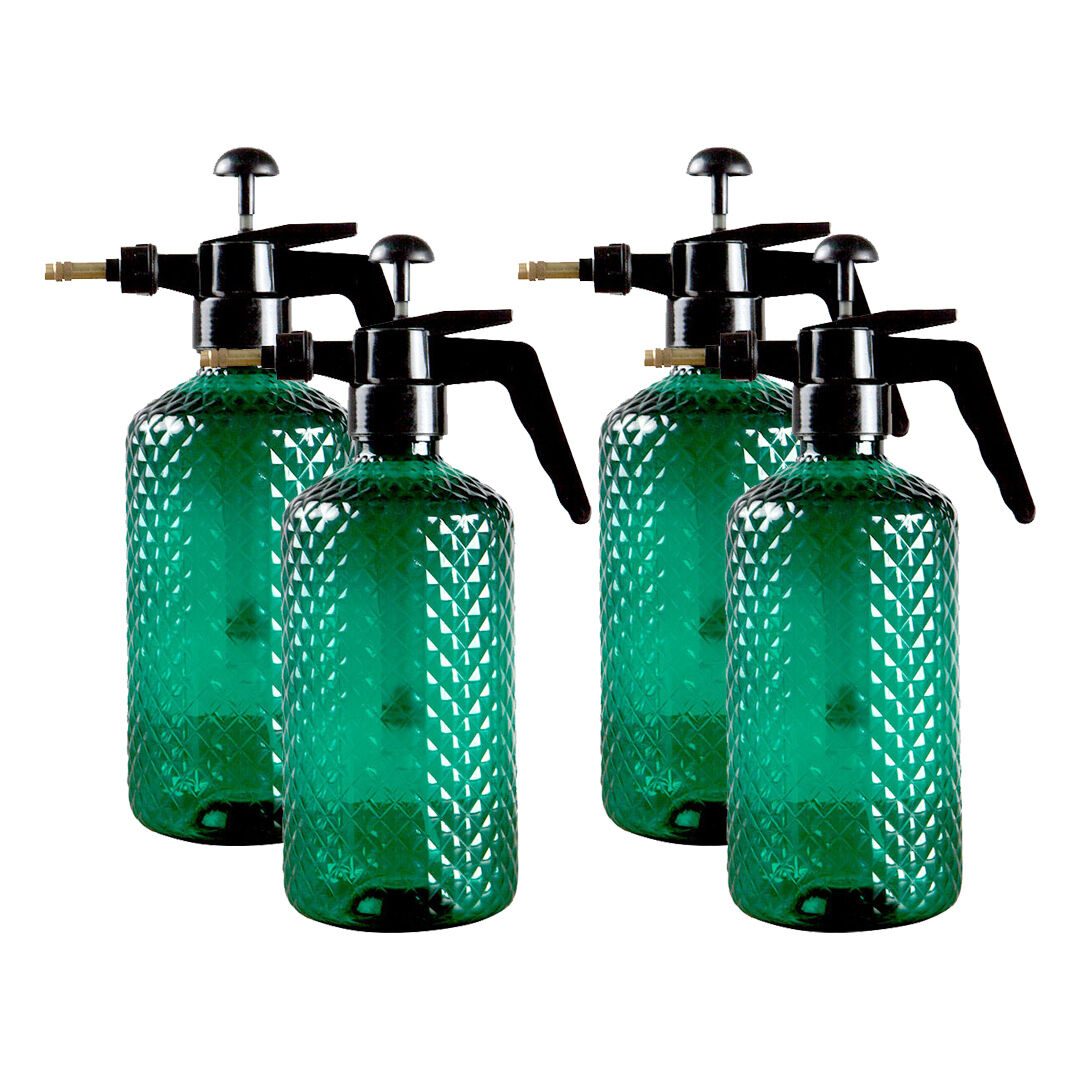 4X 2 Liter Mist Water Spray Bottle Hand Held Pressure Adjustable Nozzle with Top Pump Indoor Outdoor Gardening Price