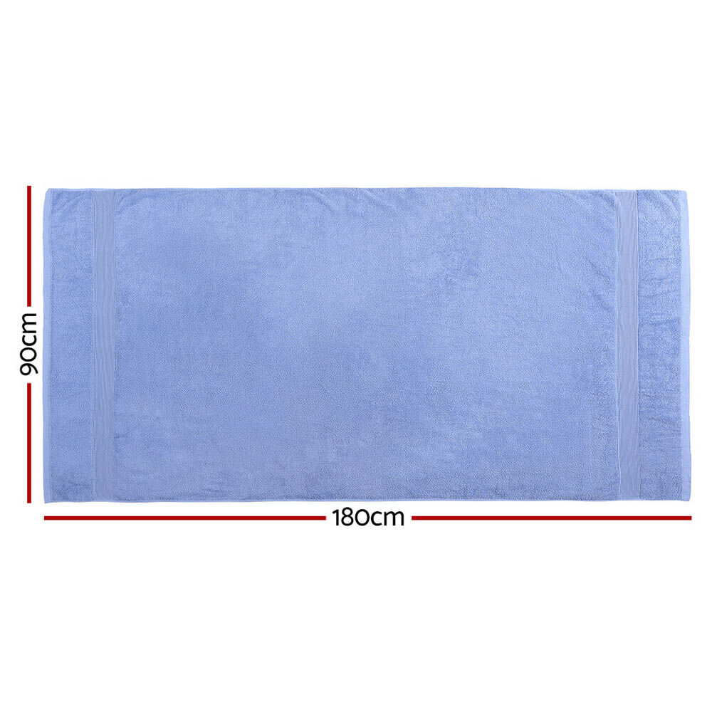 2 Pack Bath Sheets Set Cotton Extra Large Towel Blue Price