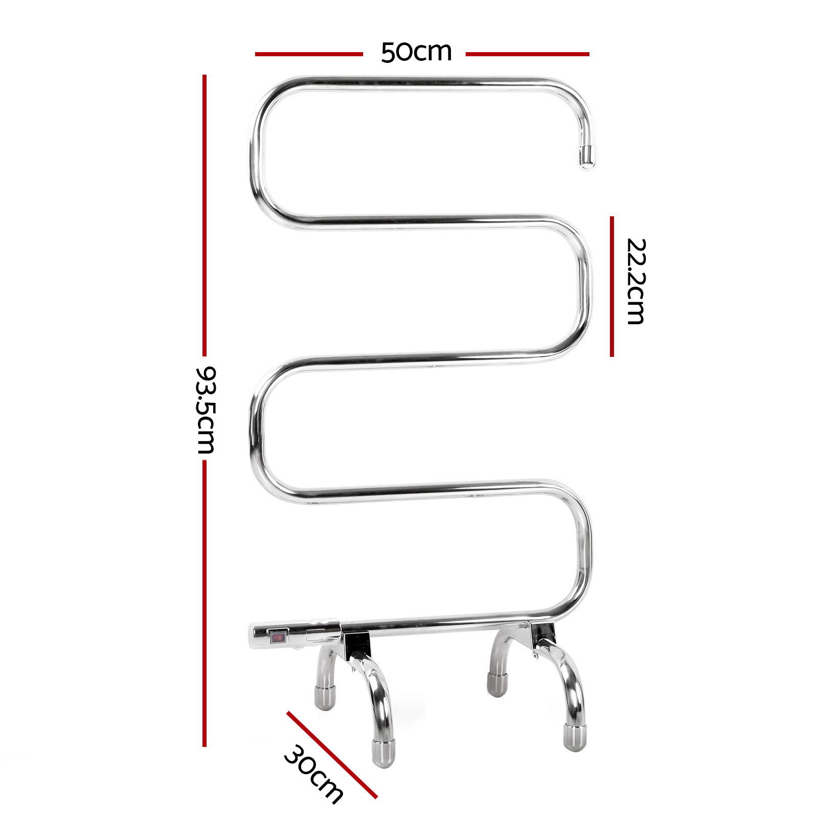 Devanti Electric Heated Towel Rail Rack 5 Bars Freestanding Clothes Dry Warmer Price