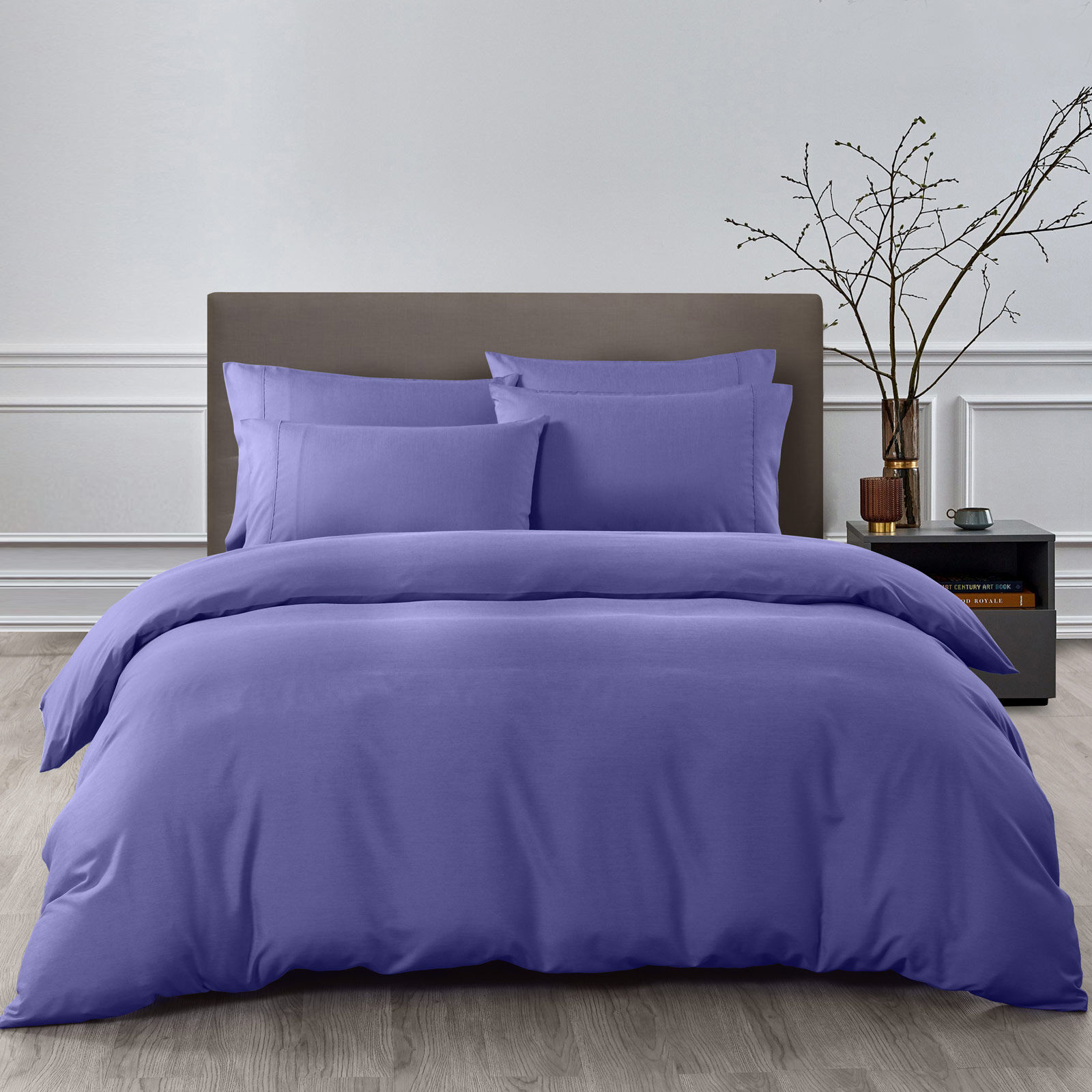 Royal Comfort 2000TC 6 Piece Bamboo Sheet & Quilt Cover Set Cooling Breathable - Double - Royal Blue Price