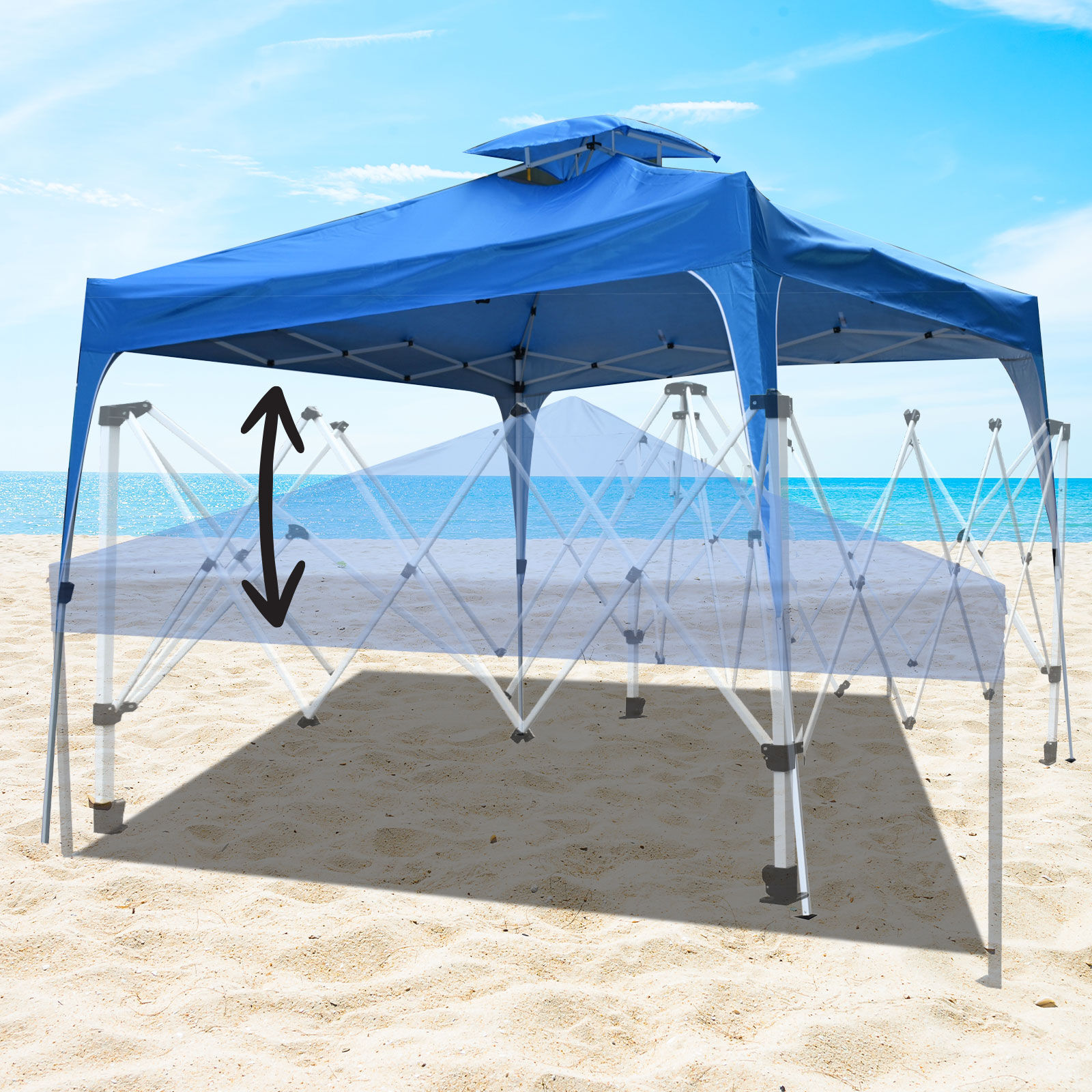 Arcadia Furniture 3M x 3M Outdoor Folding Tent - Navy Price