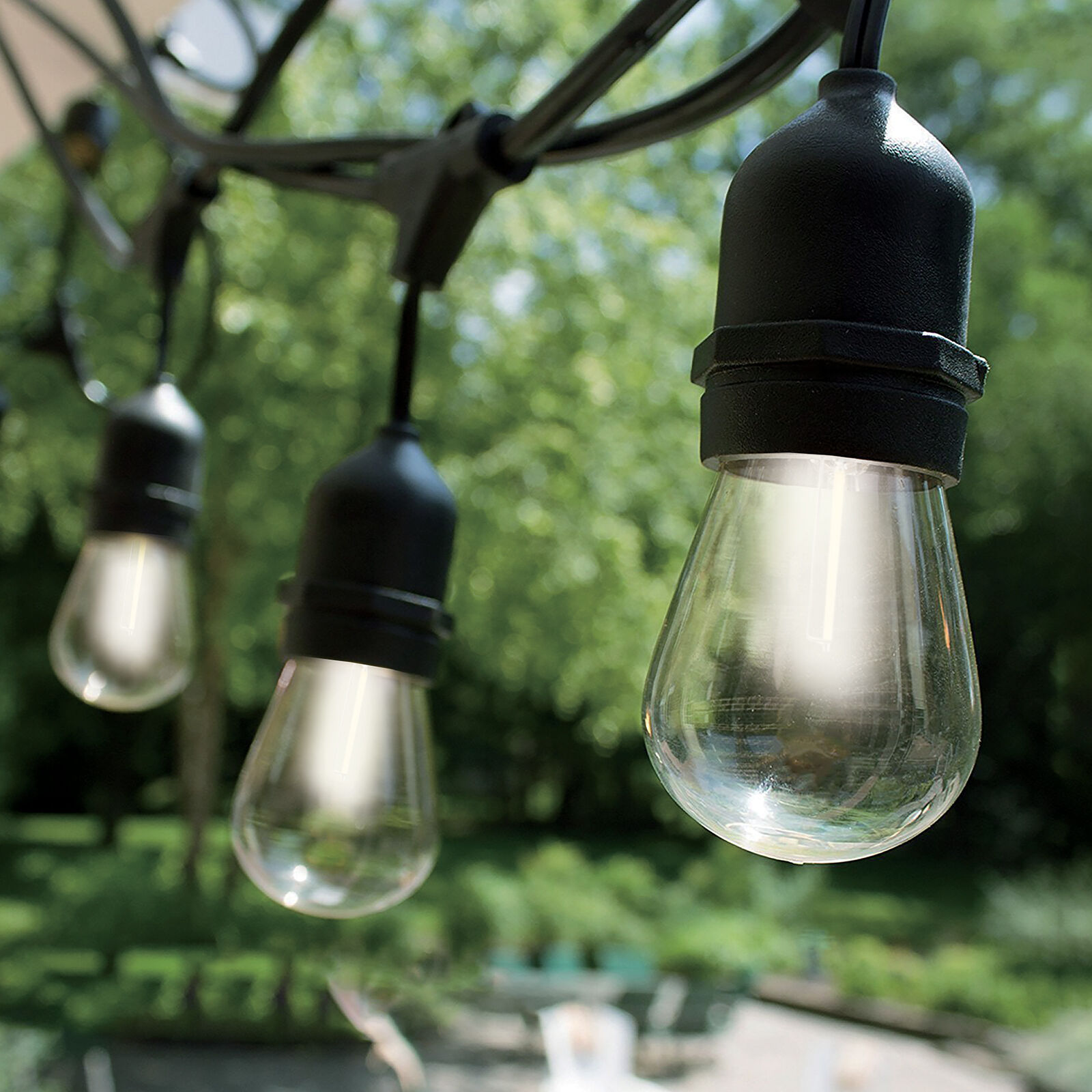 Milano Decor Edison Globe Solar Powered Lamp String Lights - White - 20 Lights Price