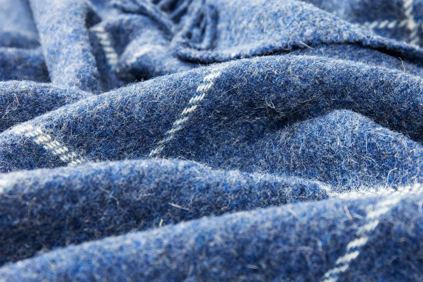 Brighton Throw - 100% NZ Wool - Navy Stripe Price