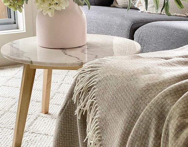 Chiswick Throw - Merino Wool/Cashmere - Beige Price
