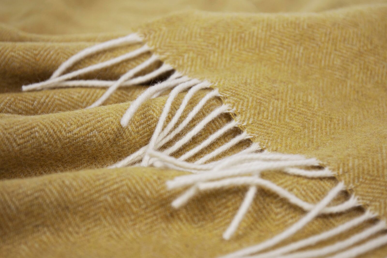 Hampton Throw - Merino Wool Blend - Ochre Price