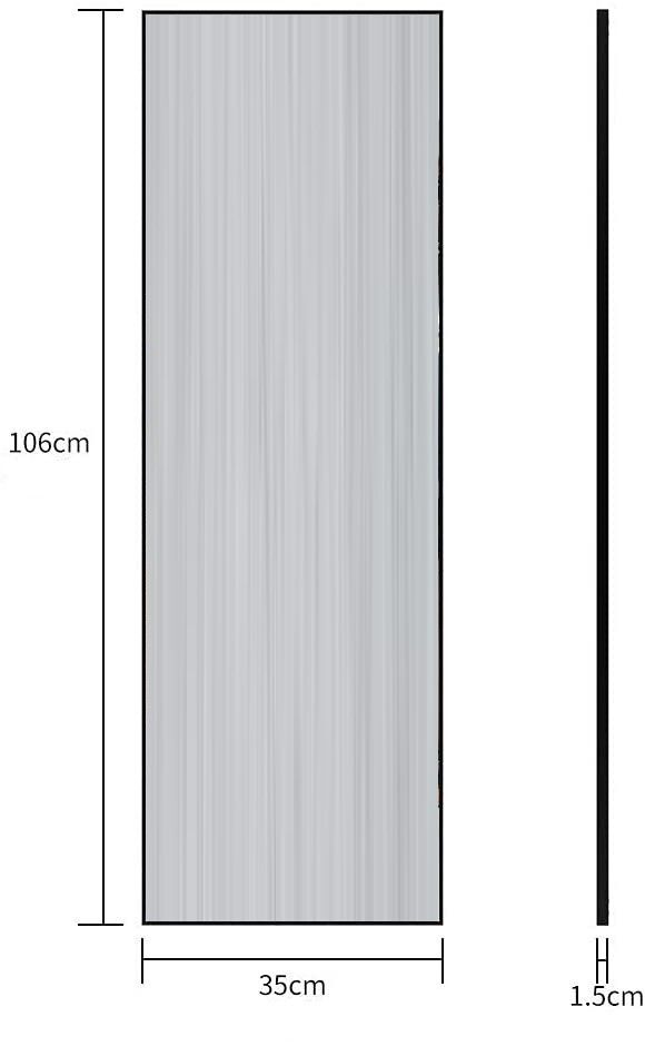 Full-Length Mirror Long Standing for Bedroom and Bathroom (106 x 35 cm, Black) Price