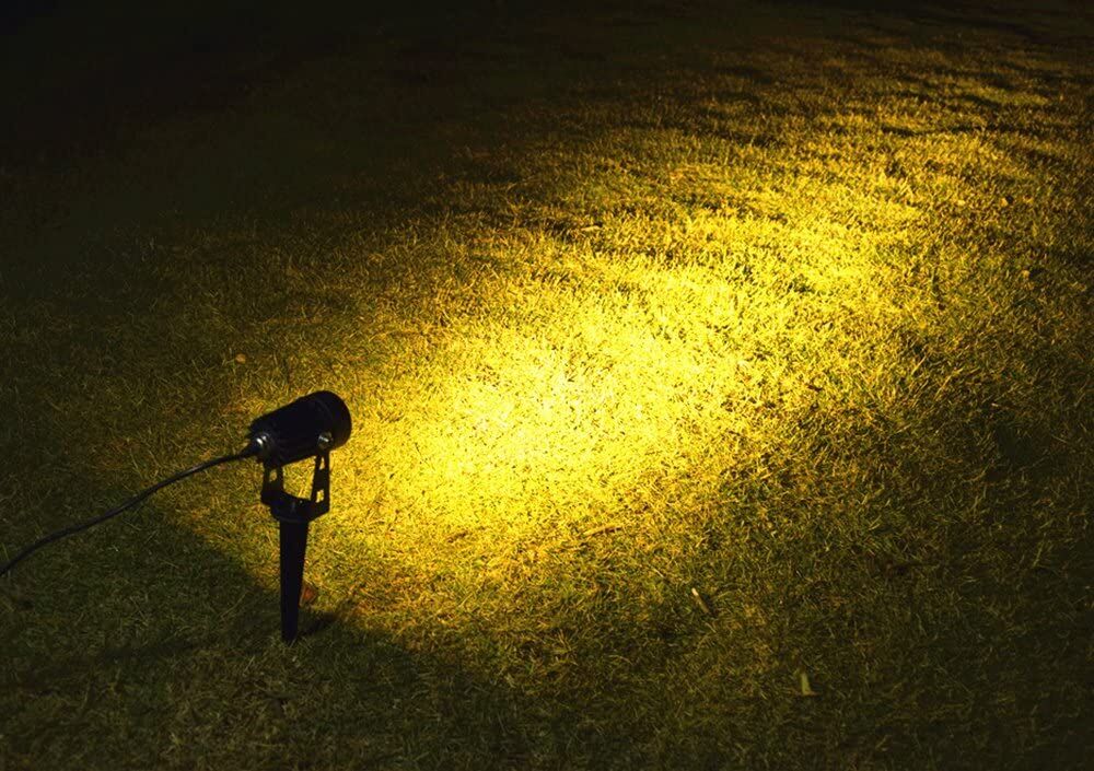 3 x LED Spotlights Powered Solar Garden Lights Outdoor Waterproof (Warm White) Price