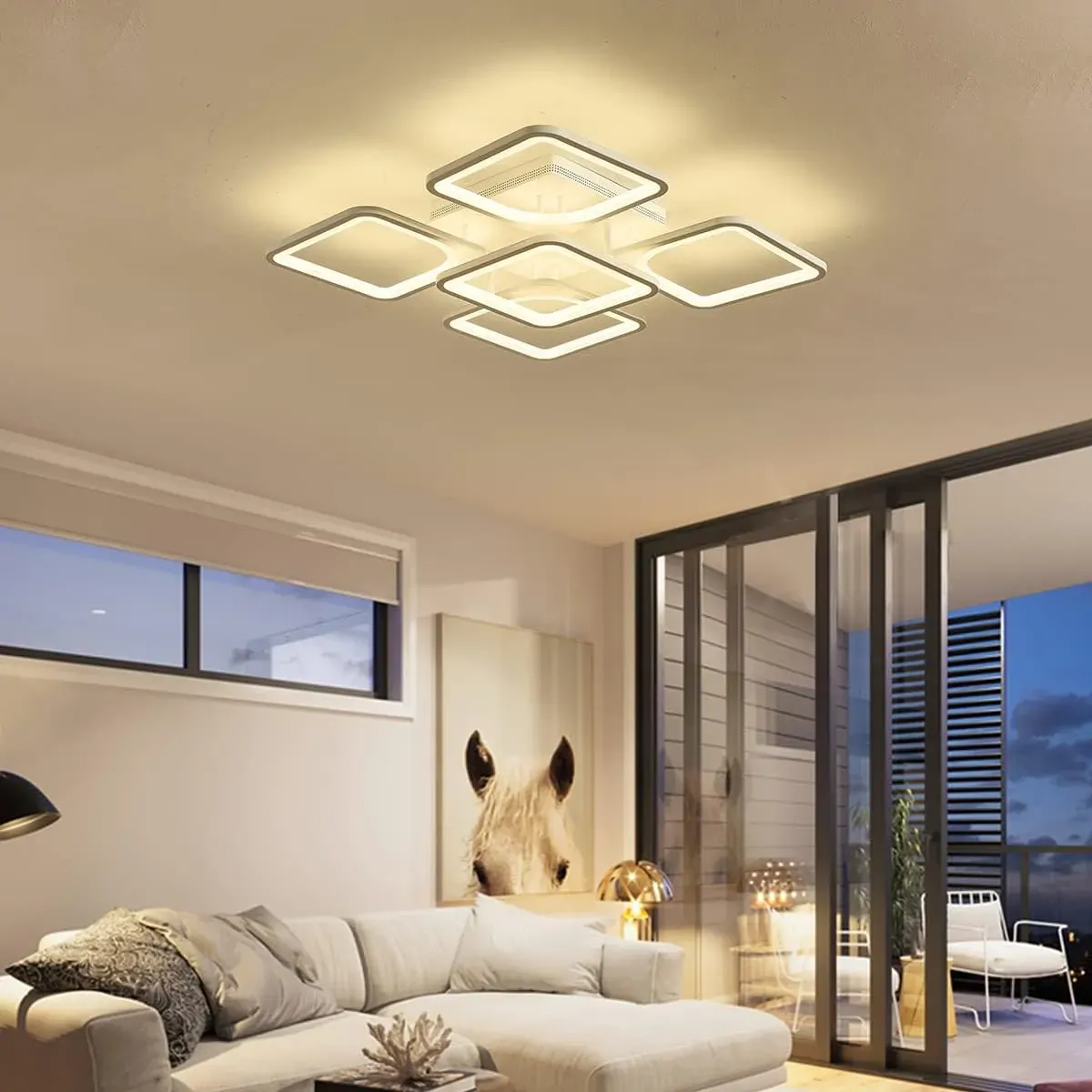 Modern LED Ceiling Light Remote Control (60 cm) Price