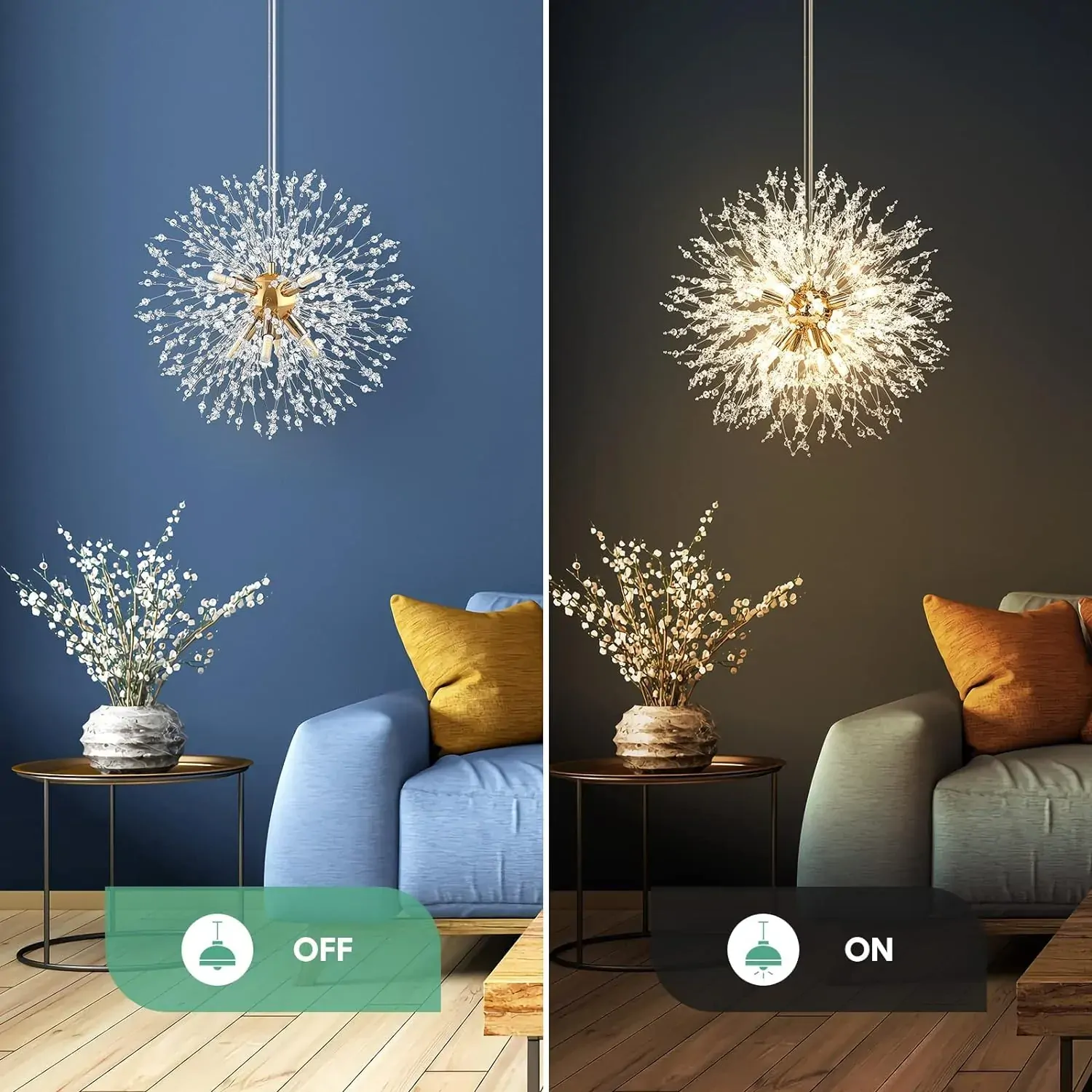 Modern Crystal Chandelier Firework, 8 Lights Price