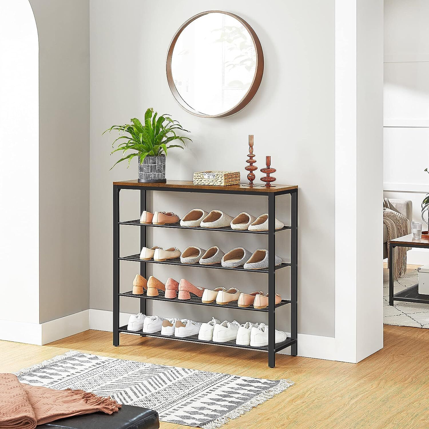 Shoe Rack Storage Organiser 4 Shelves Price
