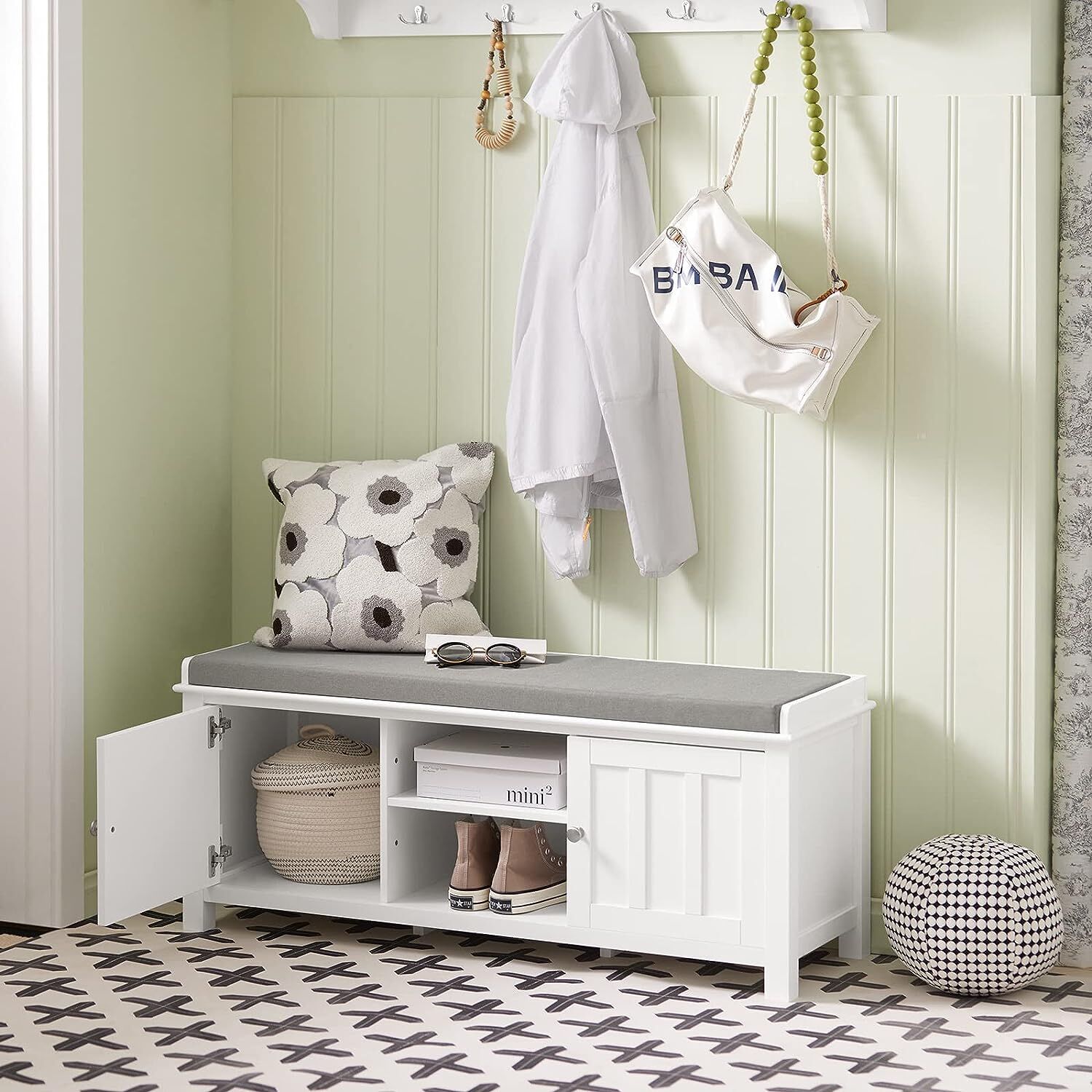 Shoe Cabinet Bench, White Price