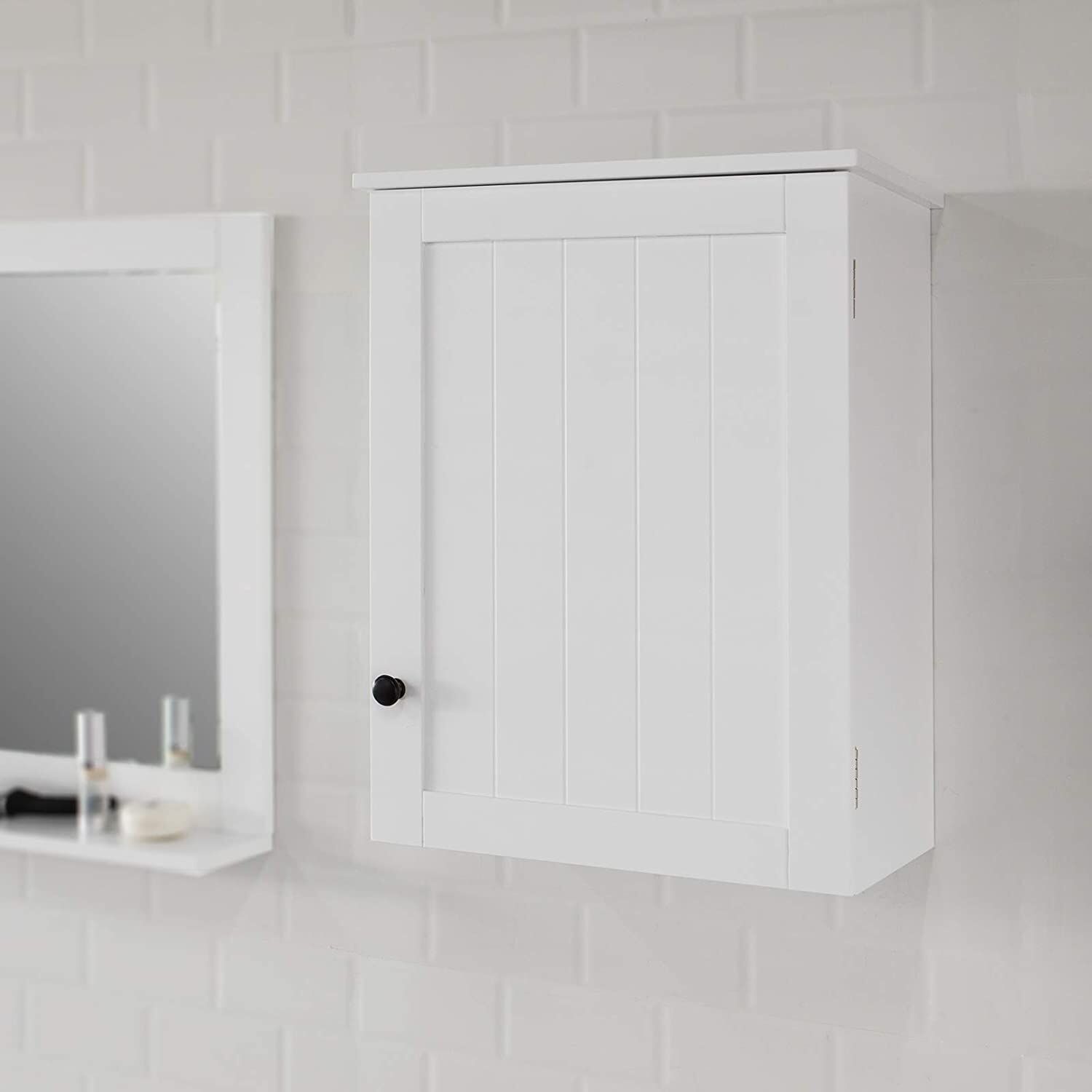 White Wall Cabinet with Door 40x52cm Price