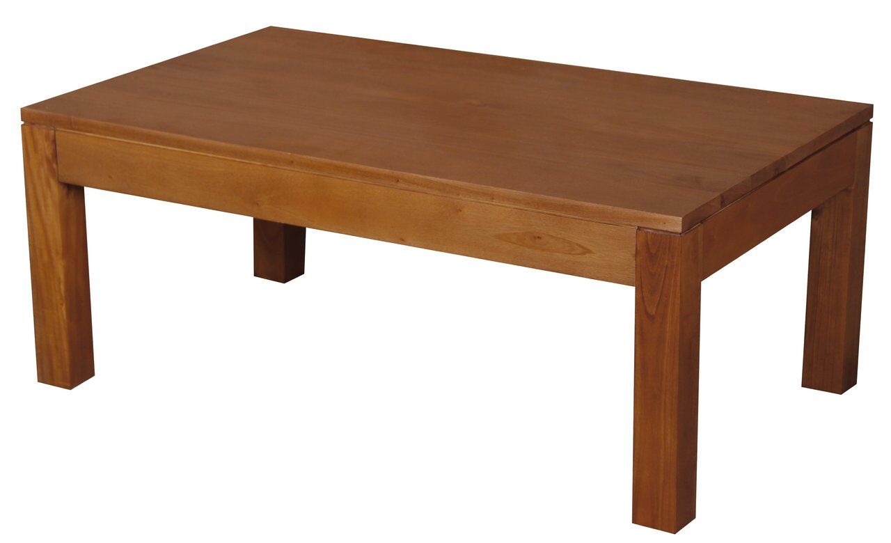 Amsterdam Solid Mahogany Timber Coffee Table (Light Pecan) Price