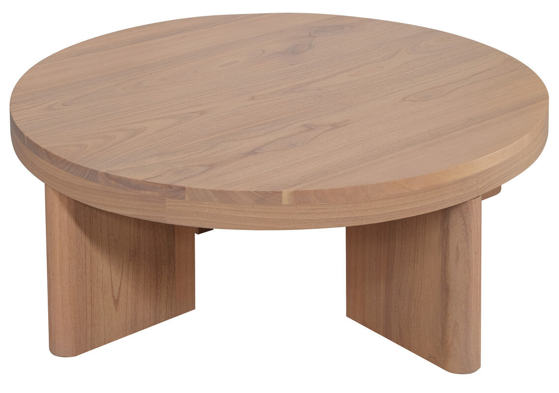 Apollo Round Solid Mindi Timber Coffe Table (Natural) Price