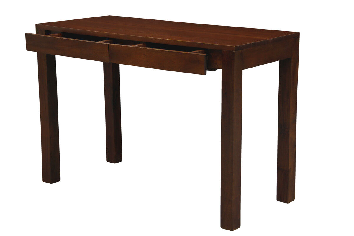 Amsterdam Solid Mahogany Timber 2 Drawer Desk (Mahogany) Price
