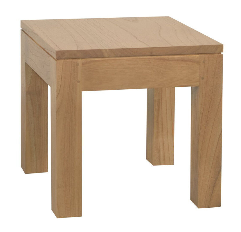 Amsterdam Solid Timber Lamp Table (Natural) Price