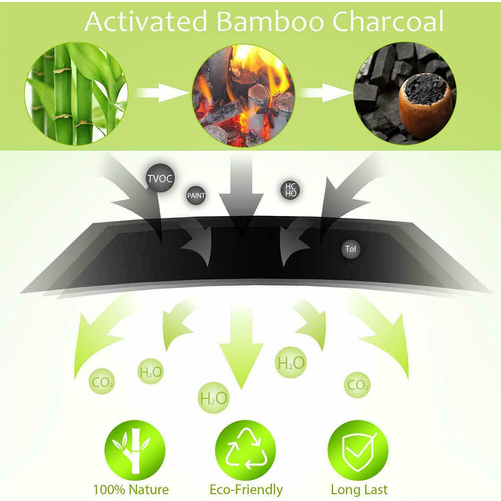 5PCS Air Purifying Bags Activated Bamboo Charcoal Freshener for Car Home Shoes 200g Price