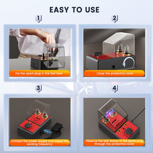 Ancel 12V Car Spark Plug Tester Auto Ignition System Tester Diagnostic Test Tool Price
