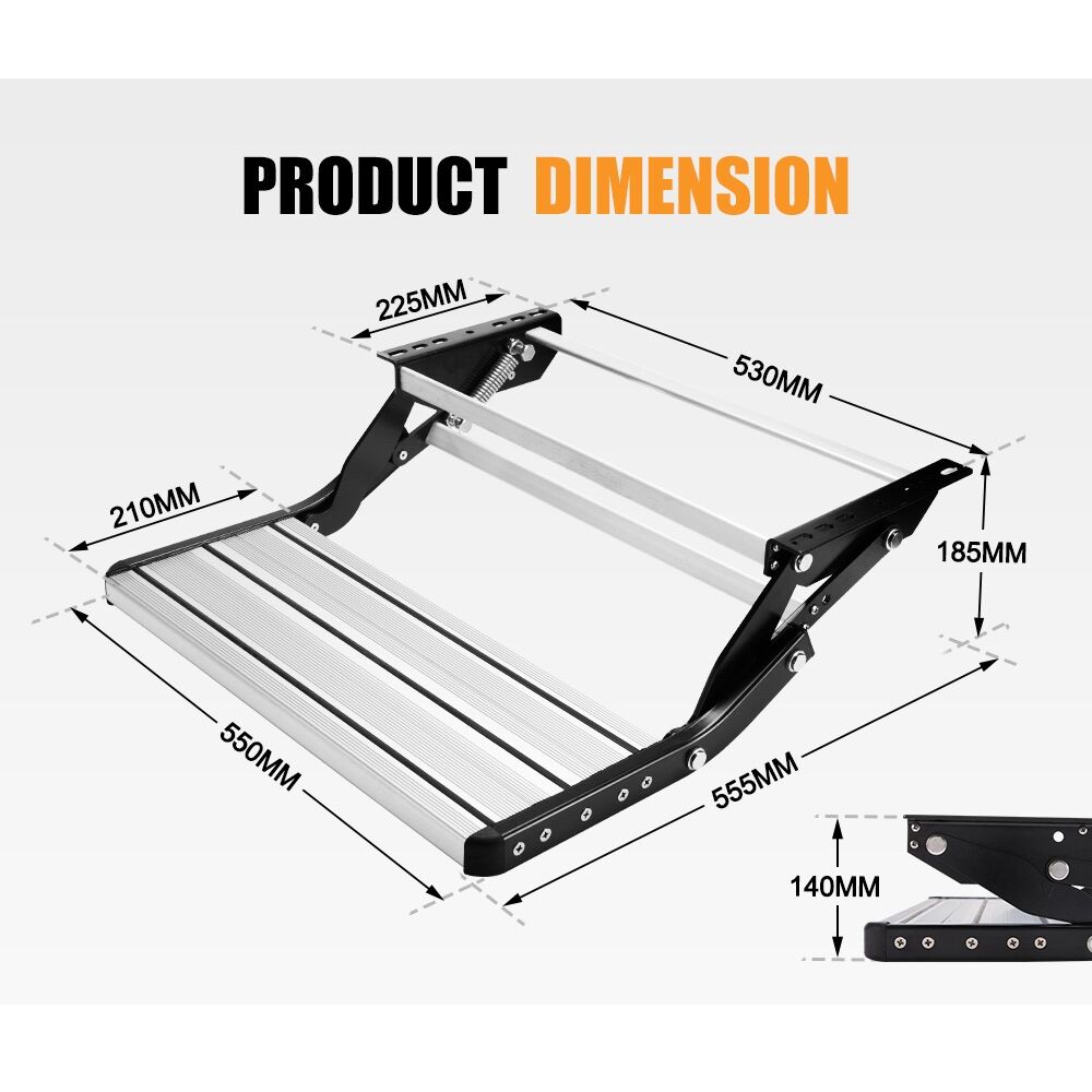 Caravan Step Aluminium 200KG Pull Out Step Folding Camper Trailer Motorhome Step Price