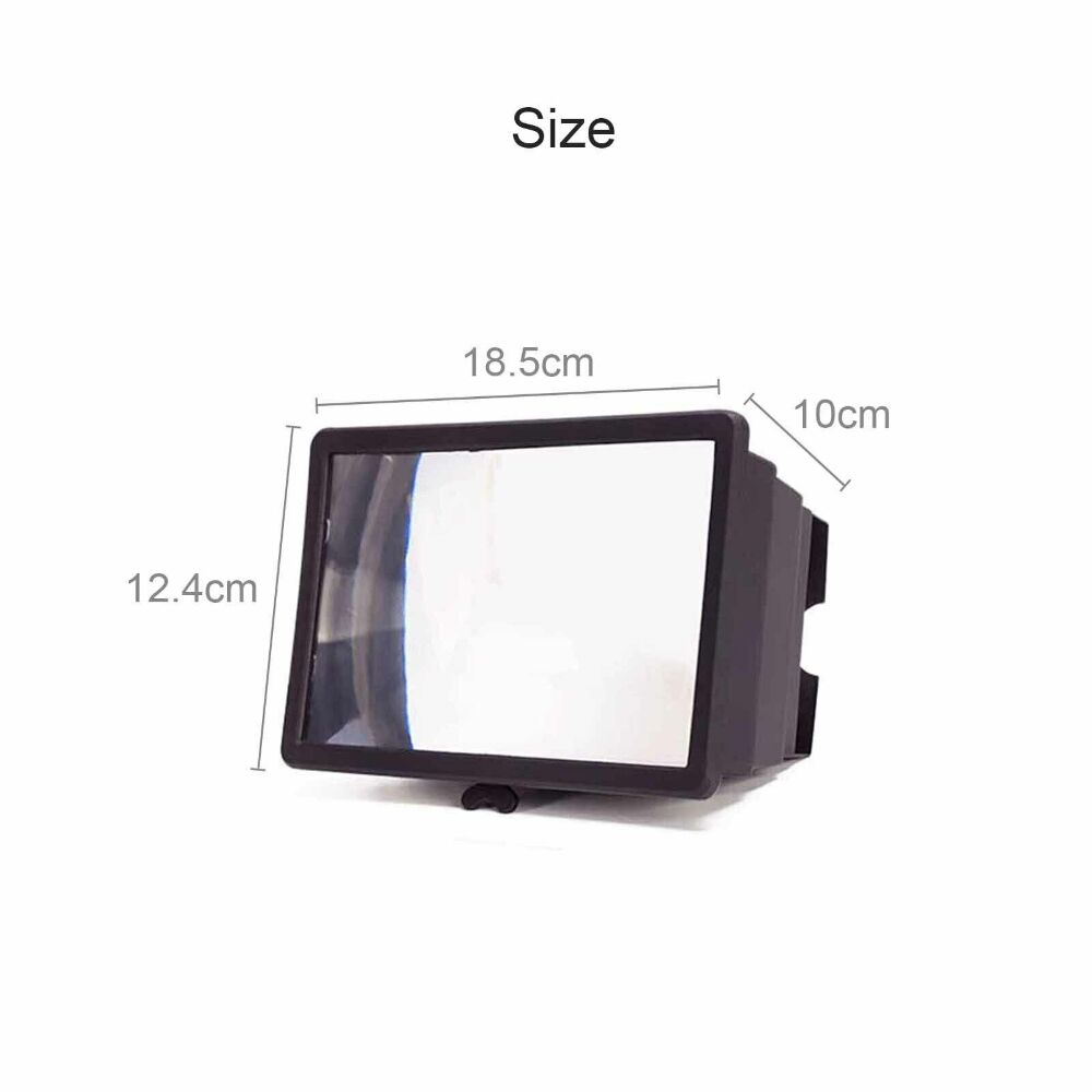3D Mobile Phone Screen Magnifier 12" HD Video Amplifier for Smartphone Stand Price