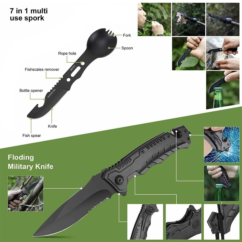 Tactical Emergency Survival Kit Outdoor Sports Hiking Camping SOS Tool Equipment Price