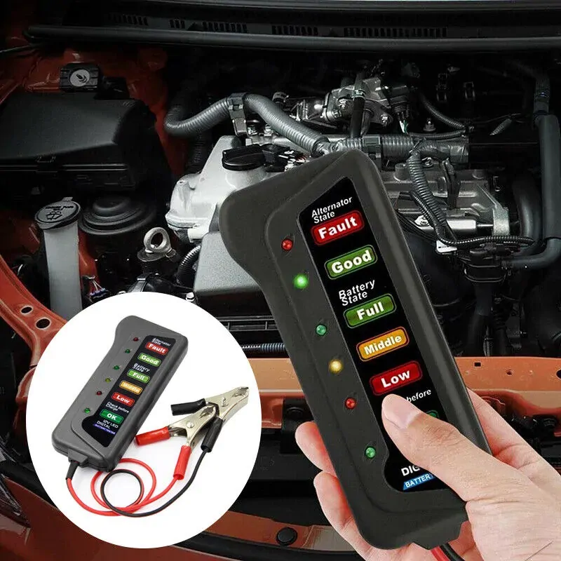 Car Battery Tester Automotive 12V Digital Testing Tool Voltage Analyzer Checker Price