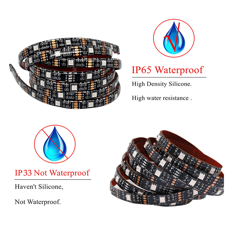3M RGB LED Strip Lights IP65 Waterproof 5050 300LEDs 12V USB Bluetooth Gift Price