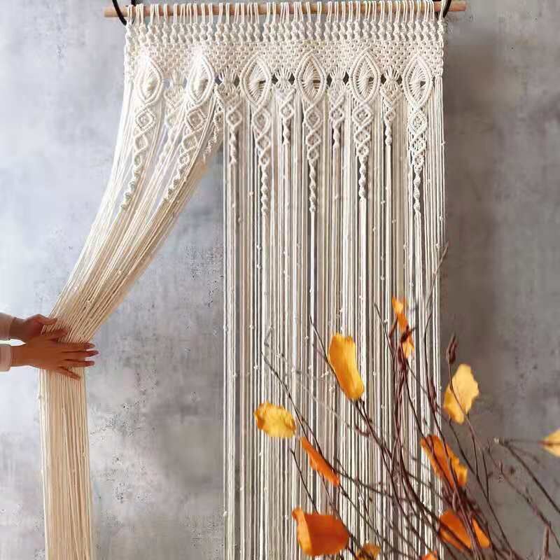 2m Heavy Duty Macrame Curtain Boho Woven Wall Hanging Window Doorway Wedding Price