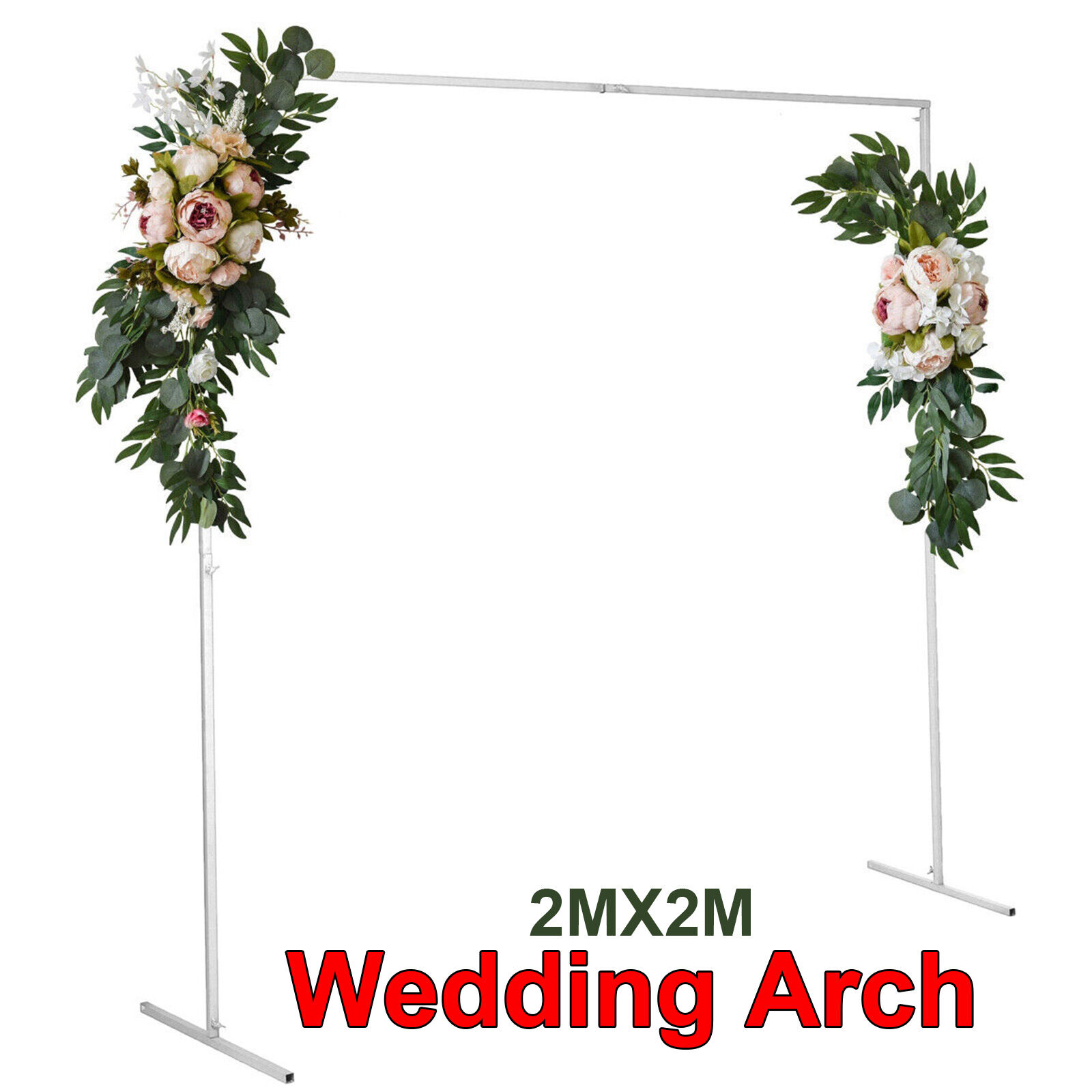 Wedding Arch White Square Backdrop Flower Display Stand Background 2.2M Price