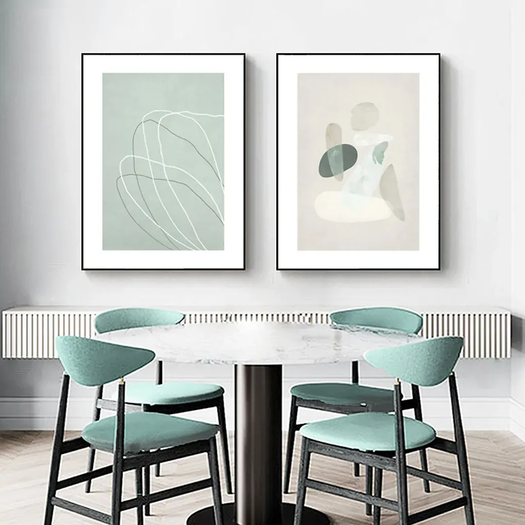 Wall Art 40cmx60cm Abstract body and lines 2 Sets Black Frame Canvas Price