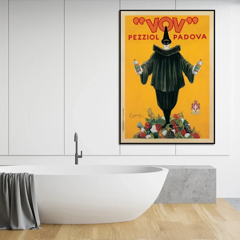 Wall Art 100cmx150cm Pezziol Padova Black Frame Canvas Price