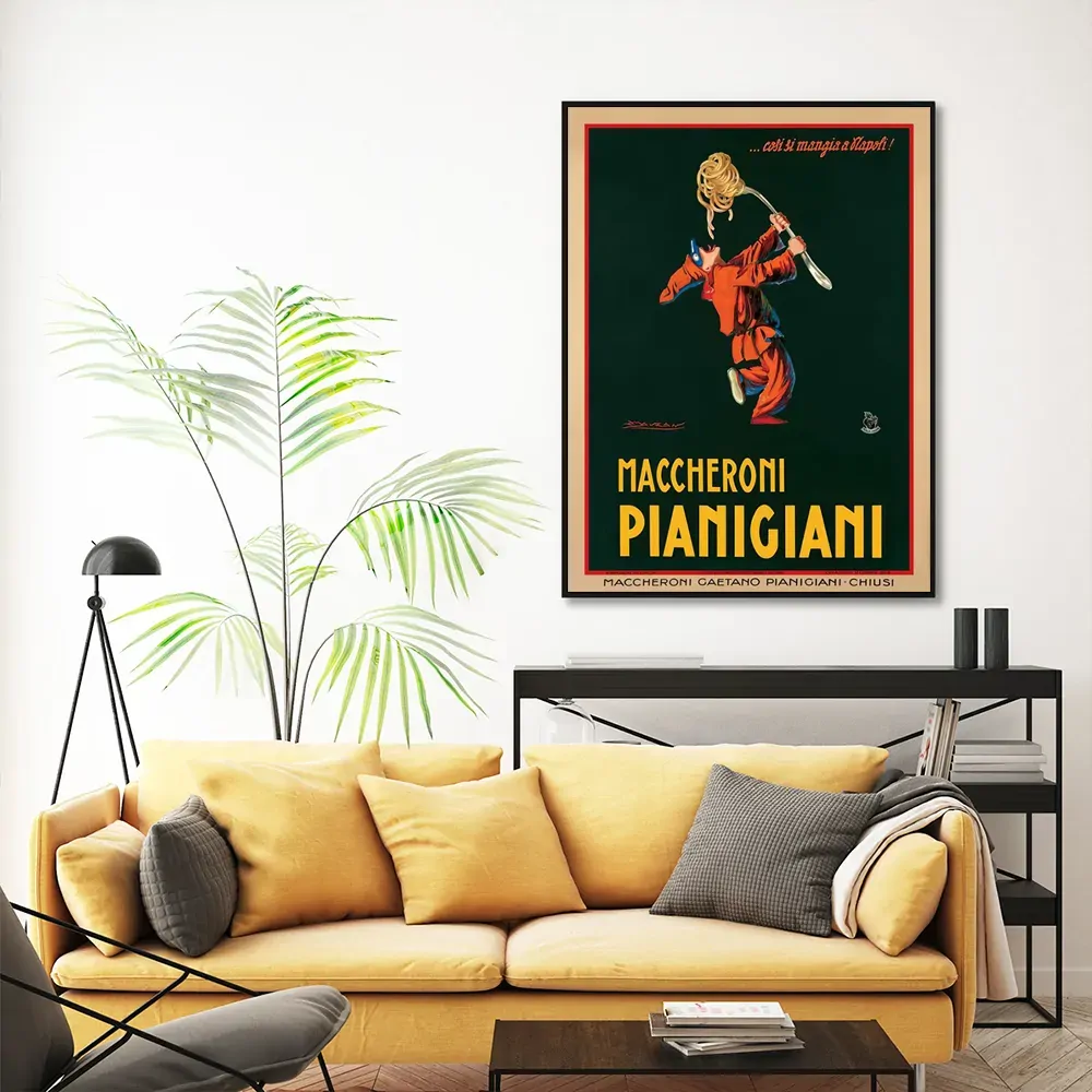 Wall Art 40cmx60cm Maccheroni Pianiciani Black Frame Canvas Price