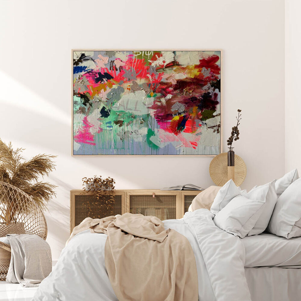 50cmx70cm Abstract Free Flow Wood Frame Canvas Wall Art Price