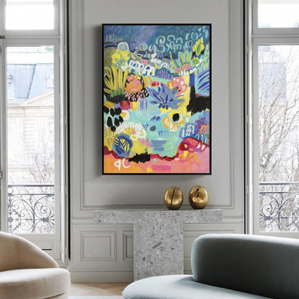 50cmx70cm Summer Smile B Black Frame Canvas Wall Art Price