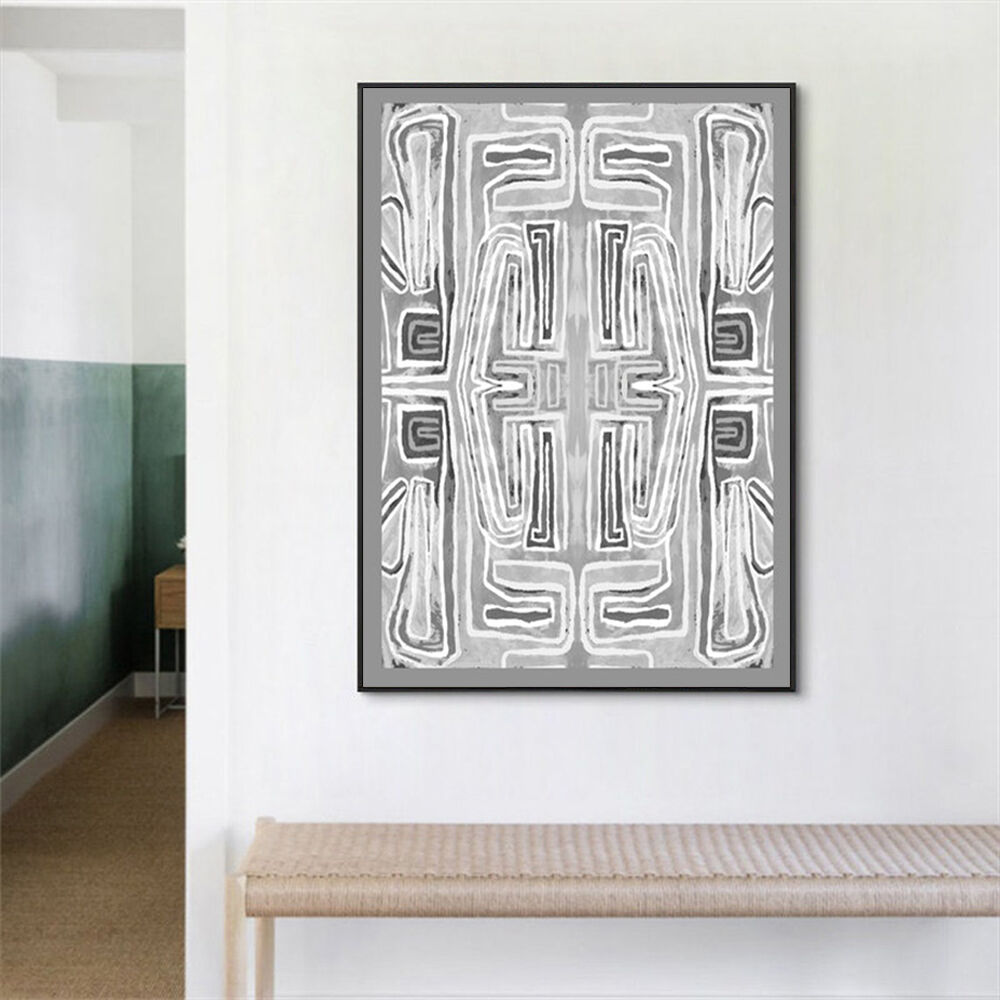 50cmx70cm Abstract Mountain Black Frame Canvas Wall Art Price