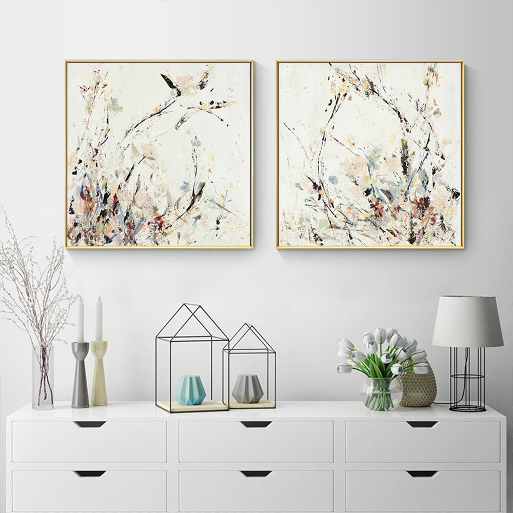 50cmx50cm Afternoon Walk 2 Sets Gold Frame Canvas Wall Art Price
